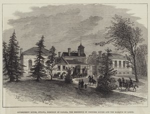 Government House, Ottawa, Dominion del Canada, la residenza della principessa Louise e del marchese di Lorne da English School