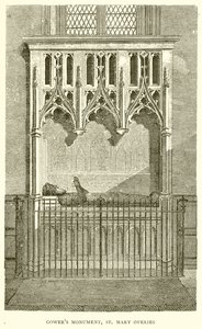 Monumento di Gower, St. Mary Overies da English School