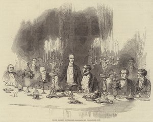 Grande banchetto per il Visconte Palmerston dal Reform Club da English School