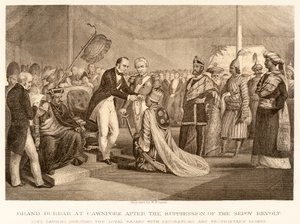 Grande Durbar a Cawnpore dopo la soppressione della rivolta dei Sepoy