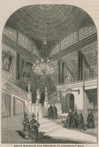 Grande scala e vestibolo di Goldsmiths Hall da English School