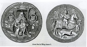 Grande Sigillo di Giacomo I (1566-1625) da English School