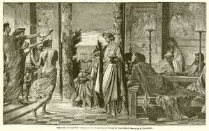 Banchetto greco. Ricevimento di Socrate a casa di Agatone da English School