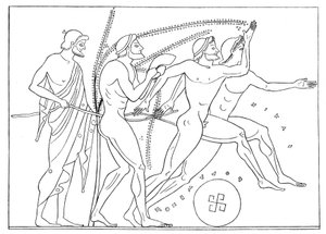 Corridori greci, illustrazione per Olympia di Adolf Boetticher, 1886