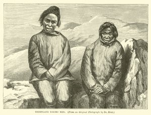 Uomini eschimesi groenlandesi