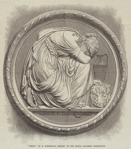 Dolore, di R Siemering, Berlino, nella mostra della Royal Academy (incisione) da English School