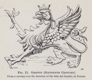 Grifone, Sedicesimo Secolo (litografia) da English School