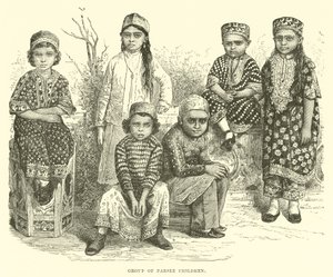 Gruppo di bambini Parsee