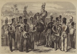 Gruppo di Sepoy (incisione) da English School