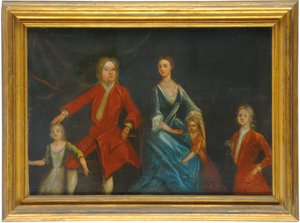 Ritratto di gruppo della famiglia Arundell di Wardour da English School