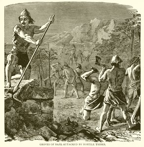 Boschi di Baal attaccati da tribù ostili da English School