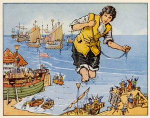 I viaggi di Gulliver: Cattura la flotta a Blefuscu da English School