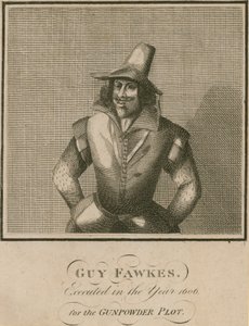 Guy Fawkes, giustiziato nel 1606 per la Congiura delle Polveri