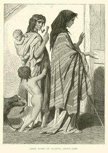 Donne zingare di Slavonia che chiedono l