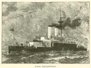 HMS Collingwood (incisione) da English School