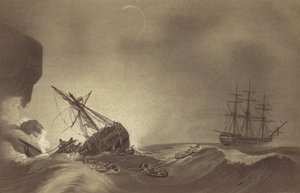 HMS Impetueux, comandata dal Capitano Thomas Byam Martin, che salva l