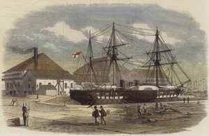 HMS Leopard in bacino a Shanghai