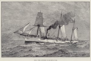 HMS Wasp, supposta persa in mare (incisione) da English School