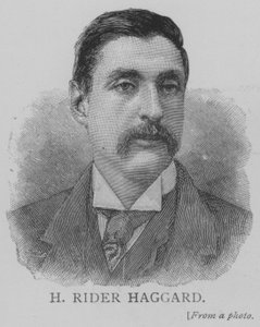 H Rider Haggard (incisione) da English School