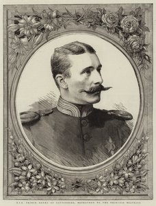 S.A.S. Principe Enrico di Battenberg, fidanzato con la Principessa Beatrice (incisione)