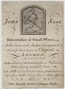 Merciai, John Sage, biglietto da visita