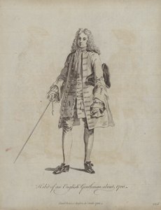 Abito di un gentiluomo inglese intorno al 1700 da English School