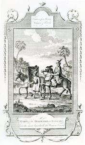 Abito dei cavalieri in Barberia, illustrazione tratta da Moores Voyages and Travels da English School