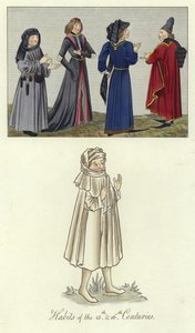 Abiti del XV e XVI secolo da English School