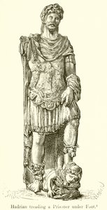 Adriano che calpesta un prigioniero da English School