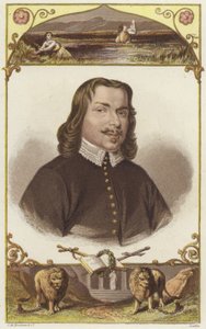 Ritratto a mezzo busto di un uomo che indossa abiti del XVIII secolo da English School
