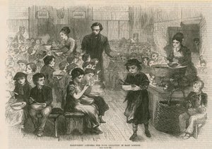 Cene da mezzo penny per bambini poveri nell