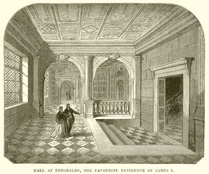 Sala a Theobalds, la residenza preferita di Giacomo I da English School
