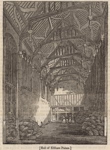 Sala del Palazzo di Eltham, Kent da English School