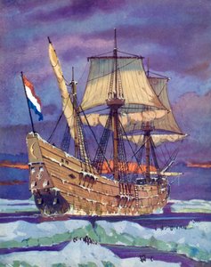 Halve Maen, o Half Moon, Henry Hudson da English School