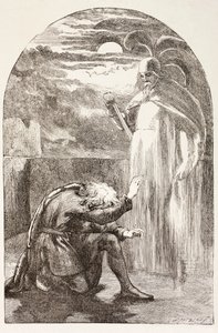 Amleto vede il fantasma, lo spirito di suo padre, da 