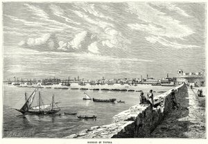 Porto di Tripoli (incisione) da English School