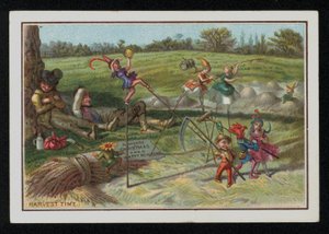 Tempo di raccolto, cartolina di auguri di Natale da English School