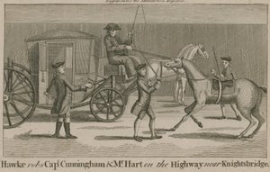 Hawke deruba il Capitano Cunningham e Mr Hart sulla strada vicino a Knightsbridge da English School