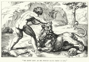 "Lo squarciò come avrebbe squarciato un capretto" (incisione) da English School