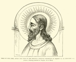 Testa del Nostro Signore, secondo il tipo del Vernicle di Smeraldo presentato da Bajazet II a Innocenzo VIII