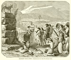 Idolatria ebraica. Sacrificio all