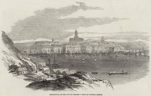 Helsingfors, nel Golfo di Finlandia (incisione)