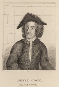 Henry Cook, giustiziato il 6 dicembre 1741