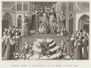 Enrico duca di Lancaster incoronato re d