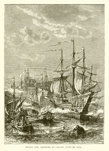 Enrico VIII sbarca a Calais, 30 giugno 1513