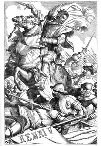 Enrico V - Illustrazione in "Opere complete di William Shakespeare" 1866