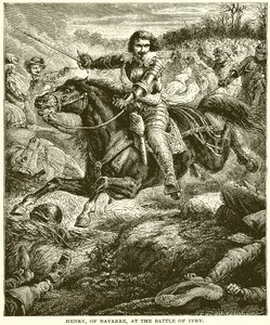 Enrico di Navarra alla battaglia di Ivry