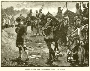 Enrico sulla strada per la tomba di Becket