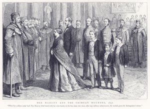 Sua Maestà e i feriti della Crimea, 1856