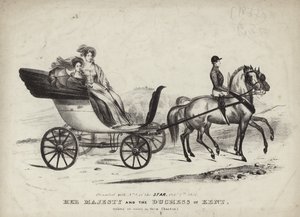 Sua Maestà e la Duchessa di Kent in giro nel loro Phaeton